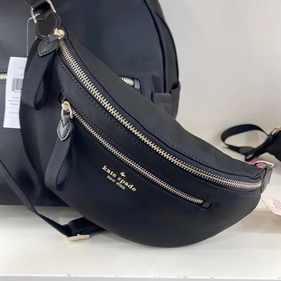 Kate Spade Chelsea Nylon Belt Bag Fanny Pack Black - Picture 11 of 16
